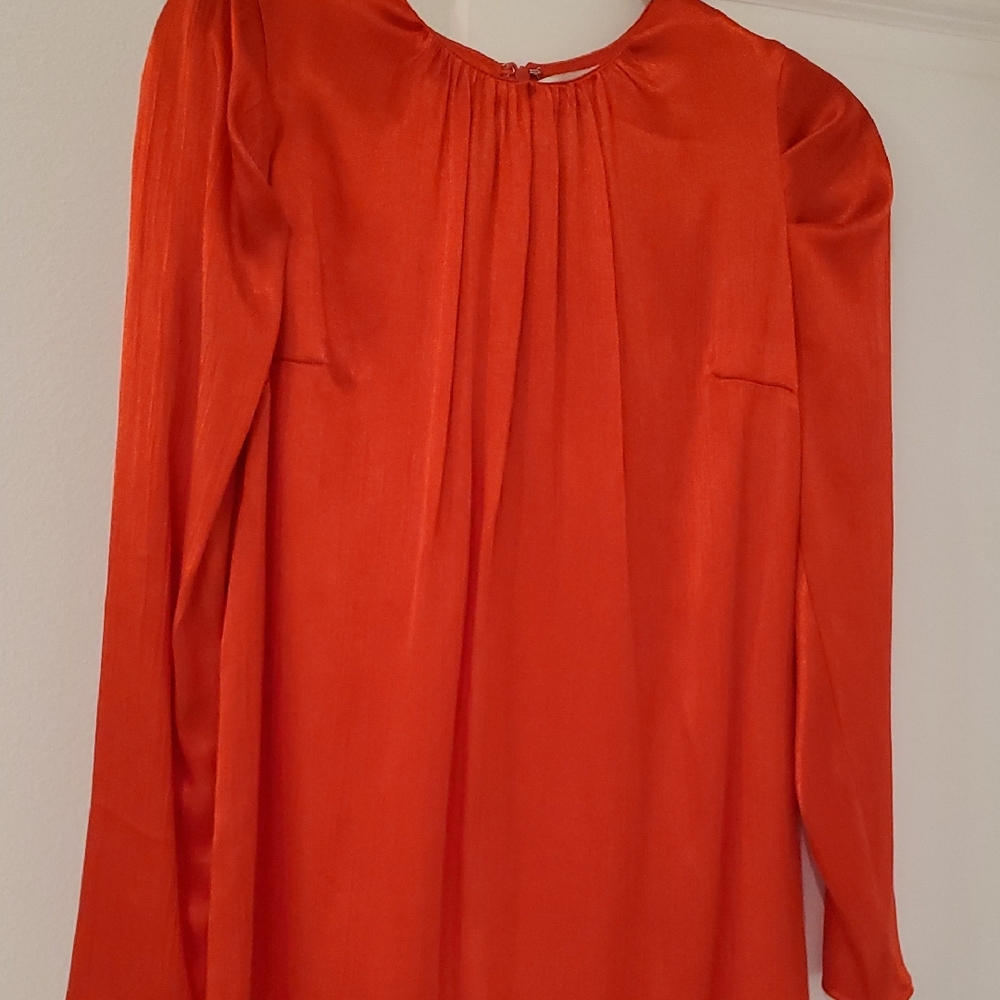 Nine West Red Long Sleeve Mini Dress